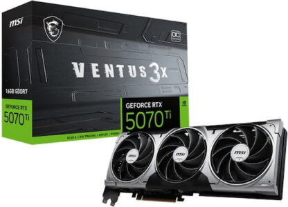MSI GeForce RTX 5070 Ti 16GB GDDR7 Ventus 3X OC Κάρτα Γραφικών