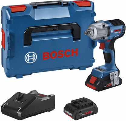 Bosch GDS 18V-450 HC Μπουλονόκλειδο 18V 2x4Ah με Υποδοχή 1/2"