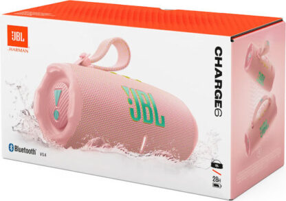 JBL Charge 6 Αδιάβροχο Ηχείο Bluetooth με Διάρκεια Μπαταρίας έως 28 ώρες Ροζ