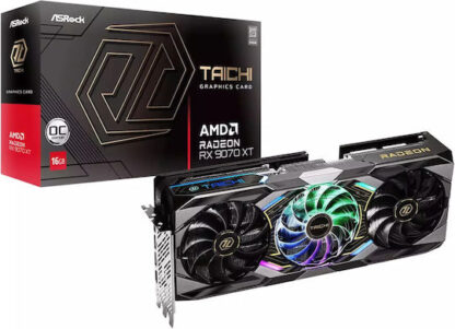 ASRock Radeon RX 9070 XT 16GB GDDR6 Taichi OC Κάρτα Γραφικών Κωδικός: RX9070XT TC 16GO