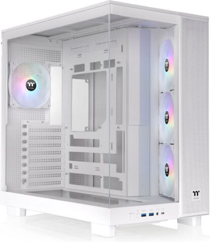 Thermaltake View 380 XL TG ARGB Gaming Midi Tower Κουτί Υπολογιστή με Πλαϊνό Παράθυρο Snow White