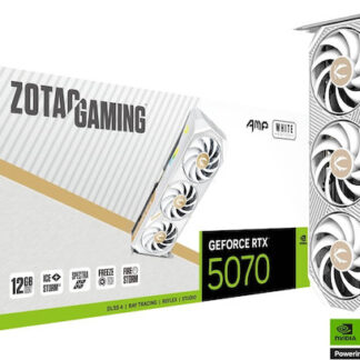 Zotac GeForce RTX 5070 12GB GDDR7 AMP White Edition Κάρτα Γραφικών Κωδικός: ZT-B50700FQ-10P