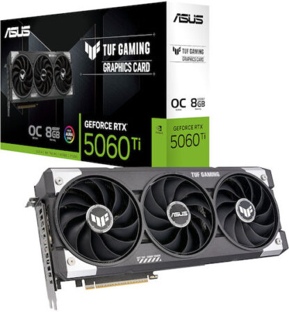 Asus GeForce RTX 5060 Ti 16GB GDDR7 TUF Gaming OC Κάρτα Γραφικών Κωδικός: 90YV0MG0-M0NA00