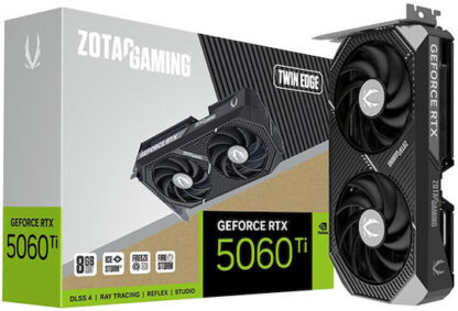 Zotac GeForce RTX 5060 Ti 8GB GDDR7 Twin Edge Κάρτα Γραφικών Κωδικός: ZT-B50610E-10M