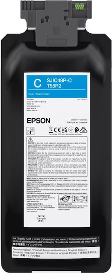 Epson SJIC48P-C Γνήσιο Μελάνι Εκτυπωτή InkJet Κυανό (C13T55P240)