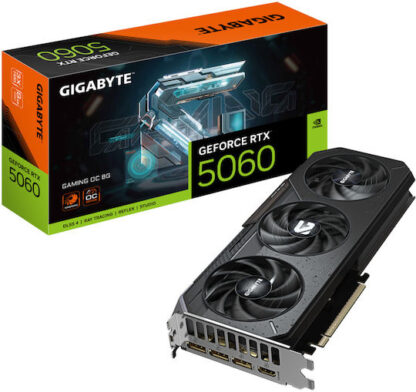 Gigabyte GeForce RTX 5060 8GB GDDR7 Gaming OC Κάρτα Γραφικών Κωδικός: GV-N5060GAMING OC-8GD
