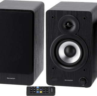 Sharp CP-SS30 Αυτοενισχυόμενο Ηχείο 2 Δρόμων με Bluetooth 60W (Τεμάχιο) Καφέ