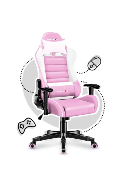 Huzaro Ranger 6.0 Child Καρέκλα Gaming Δερματίνης με Ρυθμιζόμενα Μπράτσα Ροζ
