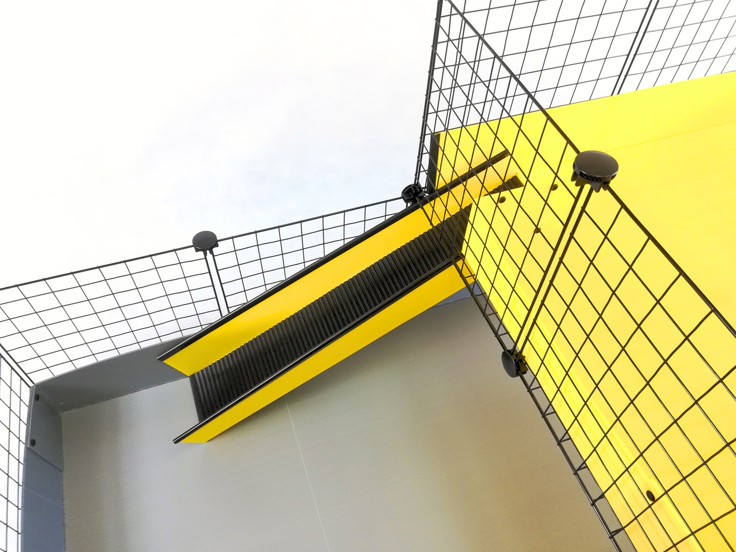 C&C modular cage one-storey 3x2 + Loft 2x1 + Silver ramp C&C modular cage one-storey 3x2 + Loft 2x1 + Silver ramp