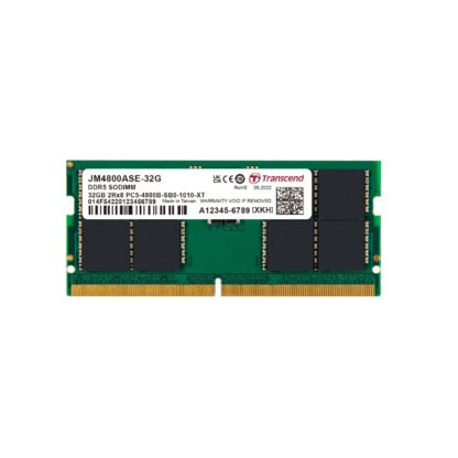 JM4800ASE-32G - DRAM DDR5 SO-DIMM 4800MHz da 32GB, 2Rx8 2Gx8 CL40 1.1V (JM4800ASE-32G)