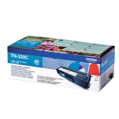 Brother TN-320C Γνήσιο Toner Laser Εκτυπωτή Κυανό 1500 Σελίδων (TN-320C)