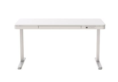 Γραφείο Ξύλινο White με Μεταλλικά Πόδια & Ρυθμιζόμενο Ύψος 140x70εκ.