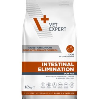 VetExpert Intestinal Elimination 12kg Ξηρά Τροφή χωρίς Σιτηρά για Ενήλικους Σκύλους με Γαλοπούλα