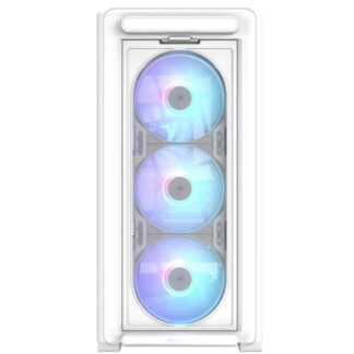 Asus A23 Plus Gaming Midi Tower Κουτί Υπολογιστή με Πλαϊνό Παράθυρο και RGB Φωτισμό Λευκό