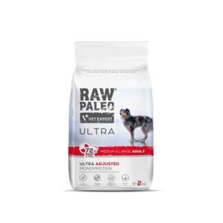 VETEXPERT Raw Paleo Ultra Medium&Large Adult Beef - dry dog ??food - 10 kg