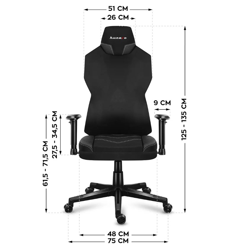 Huzaro Combat 6.2 Black RGB gaming chair Huzaro Combat 6.2 Black RGB gaming chair