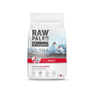 VETEXPERT Raw Paleo Ultra Mini Adult Beef - dry dog ??food - 8 kg