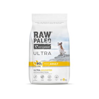 VETEXPERT Raw Paleo Ultra Mini Adult Turkey - dry dog ??food - 8 kg