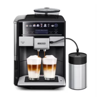 Siemens TE658209RW Αυτόματη Μηχανή Espresso 1500W Πίεσης 19bar για Cappuccino με Μύλο Άλεσης Μαύρη
