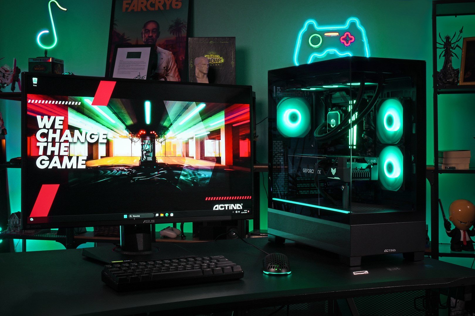 Actina 5901443416364 PC AMD Ryzen™ 7 9800X3D 32 GB DDR5-SDRAM 1 TB SSD NVIDIA GeForce RTX 5070 Midi Tower Black Actina 5901443416364 PC AMD Ryzen™ 7 9800X3D 32 GB DDR5-SDRAM 1 TB SSD NVIDIA GeForce RTX 5070 Midi Tower Black