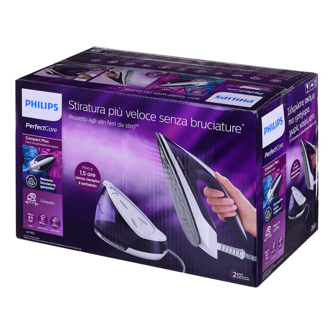 Philips GC7933/30 steam ironing station 0.0015 L SteamGlide Plus soleplate Violet Philips GC7933/30 steam ironing station 0.0015 L SteamGlide Plus soleplate Violet
