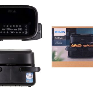 Philips Series 1000 Air Fryer με Διπλό Αποσπώμενο Κάδο 7.1lt Μαύρο