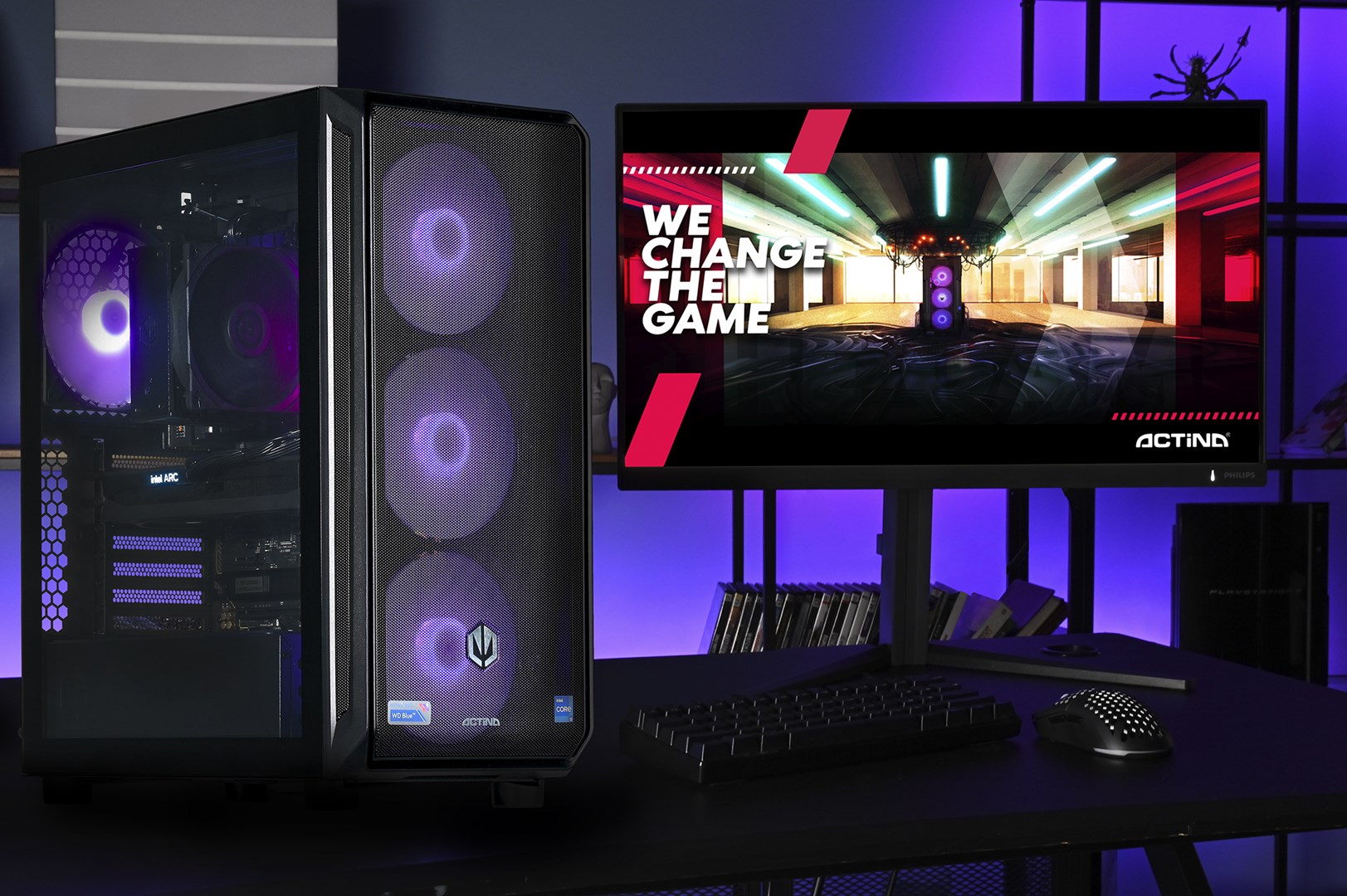 Actina 5901443410270 PC AMD Ryzen™ 5 7500F 32 GB DDR5-SDRAM 1 TB SSD Intel Arc B580 Midi Tower Black Actina 5901443410270 PC AMD Ryzen™ 5 7500F 32 GB DDR5-SDRAM 1 TB SSD Intel Arc B580 Midi Tower Black