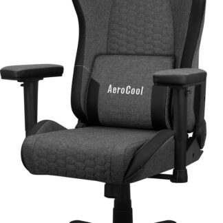 Aerocool CROWNASHBK  Ergonomic Gaming Chair  Adjustable Cushions  AeroWeave Technology  Black