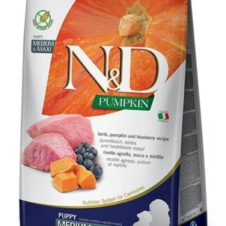 FARMINA N&D GF PUMPKIN DOG LAMB&BLUEBERRY PUPPY MEDIUM/MAXI 12kg