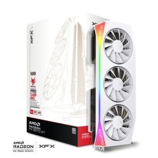 Graphics card. XFX Mercury RX 9070XT OC White G RGB 16