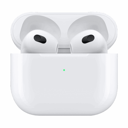 Apple AirPods (3rd generation) with Lightning Charging Case Earbud Bluetooth Handsfree Ακουστικά με Αντοχή στον Ιδρώτα και Θήκη Φόρτισης Λευκά
