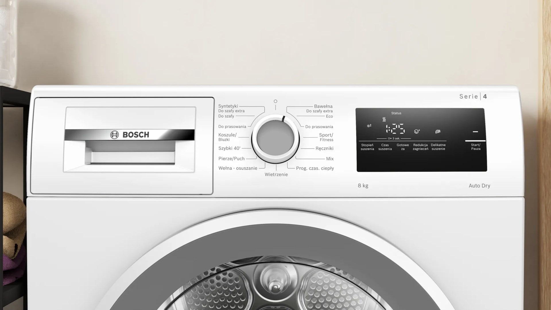 BOSCH WTH85077PL Series 4 Heat Pump Washer Dryer 8kg White BOSCH WTH85077PL Series 4 Heat Pump Washer Dryer 8kg White