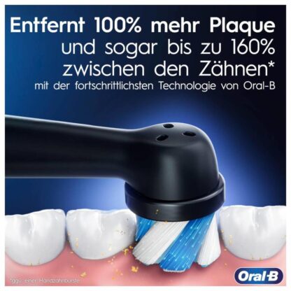 Oral-B iO Series 4 Ηλεκτρική Οδοντόβουρτσα με Χρονομετρητή, Αισθητήρα Πίεσης και Θήκη Ταξιδίου Matt Black