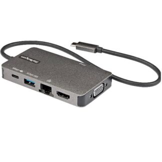 i-tec USB-C Docking Station με HDMI/DisplayPort 4K PD Ethernet και συνδεση 3 Οθονών Ασημί (C31NANOVGA112W)