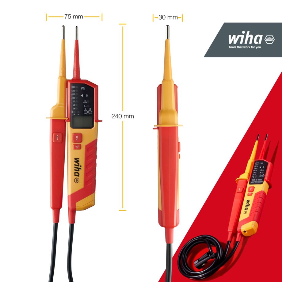Wiha Voltage and Continuity Tester eMobility Wiha Voltage and Continuity Tester eMobility