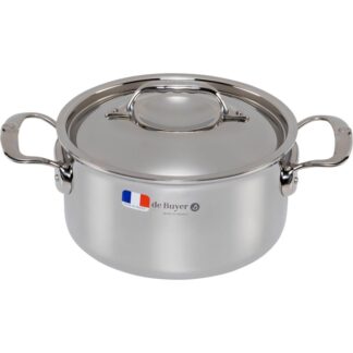De Buyer Affinity Saucepot low with lid 28 cm