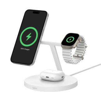 Belkin BoostCharge Pro Headphones  Smartphone  Smartwatch White USB Wireless charging Fast charging Indoor