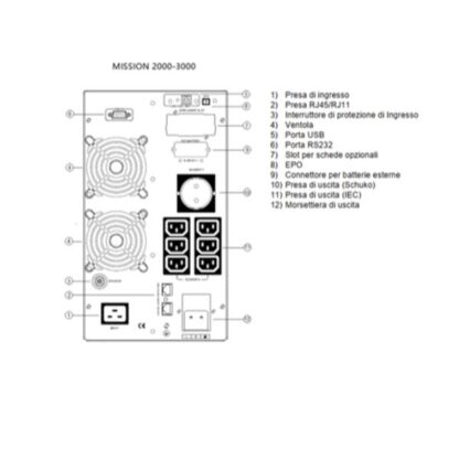 MISSION 3000 VA 2700 W ON LINE CON DISPLAY LCD (EL-MISSION3000V)