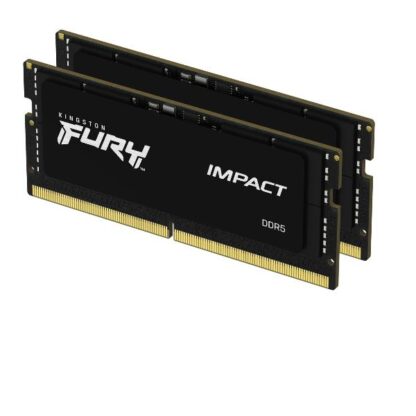 Kingston Fury Impact 32GB DDR5 RAM με 2 Modules (2x16GB) και Ταχύτητα 5600 για Laptop Κωδικός: KF556S40IBK2-32