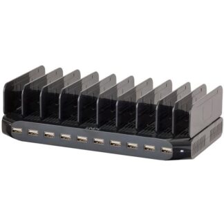 Lindy 10x USB Charging Station Μαύρο (73309)
