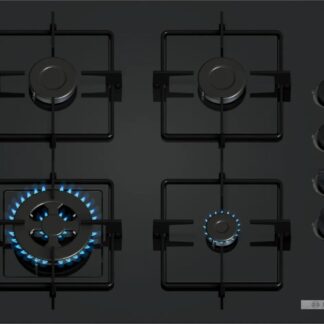 Bosch Serie 4 PGH6B5K90 hob Stainless steel Built-in 58 cm Gas 4 zone(s)