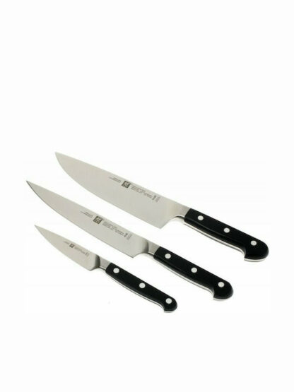 Zwilling J.A. Henckels Pro Σετ Μαχαίρια από Ανοξείδωτο Ατσάλι 3τμχ Κωδικός: 38430-007