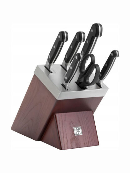 Zwilling J.A. Henckels Pro Σετ Μαχαίρια με Βάση από Ανοξείδωτο Ατσάλι 6τμχ Κωδικός: 38448-007