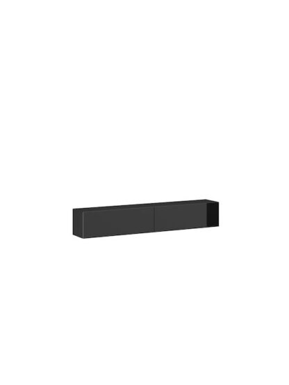 Ξύλινο Έπιπλο Τηλεόρασης Vigo '180' Black / Black Gloss Μ180xΠ30xΥ40cm