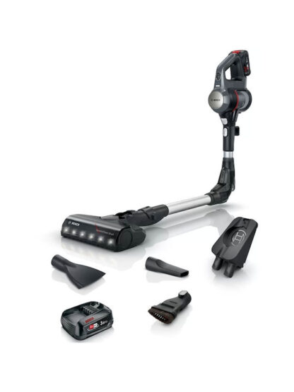 Bosch BBS712A stick vacuum/electric broom Bagless 0.3 L Black  Stainless steel