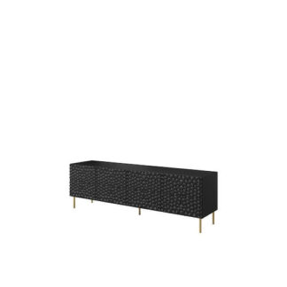 Έπιπλο Τηλεόρασης Ξύλινο Hole Matte Black Μ190xΠ40.5xΥ59.5cm Κωδικός: 60-19690