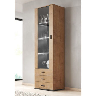 Cama display cabinet SOHO S1 sonoma oak/white gloss