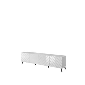Έπιπλο Τηλεόρασης Ξύλινο Abeto Graphite / Gloss Μ150xΠ42xΥ52cm Κωδικός: ABETO RTV150 GR