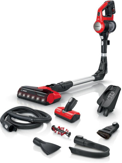 Bosch Unlimited 7 Επαναφορτιζόμενη Σκούπα Stick & Χειρός 18V Κόκκινη