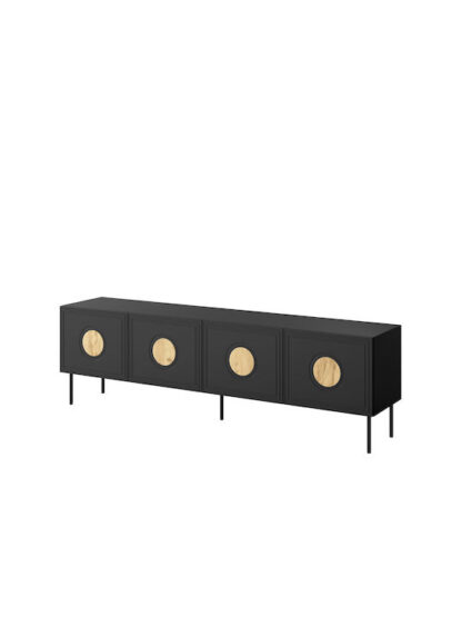 Έπιπλο Τηλεόρασης Ξύλινο Black + Oak Craft Μ200xΠ42xΥ60cm Κωδικός: STVCMMZPM0273